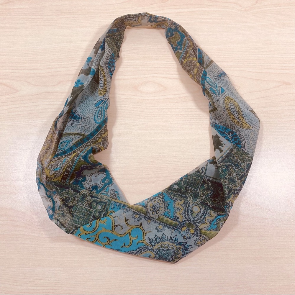 Boho Paisley Print Necklace Scarf